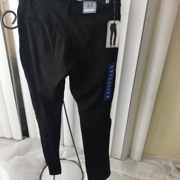 Santana NEW High Rise Boot Flare Stretch Jean style Pants Jeans Pockets Straight - Picture 4 of 8